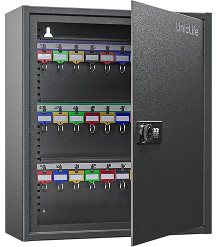 WeHere Key Lock Box Wall Mount(96 Keys),Key Cabinet Security - View #7
