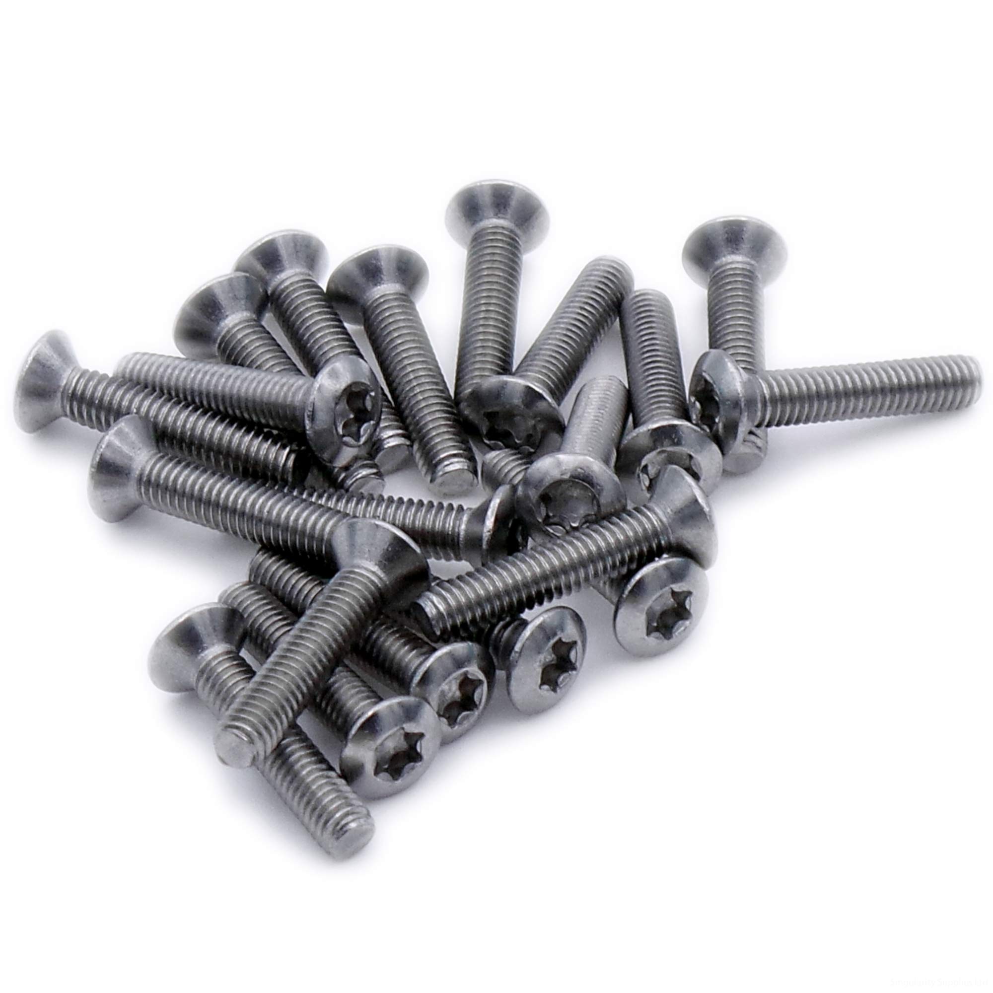 M3 (3mm x 8mm) TX Socket Raised Countersunk Machine Screw (Bolt) - Stainless Steel (A2) (Pack of 20)