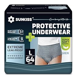 SUNKISS Incontinence Underwear for Men, Daytime