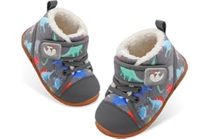 FEETCITY Baby Boots Boys Girls Infant Slippers Cozy Fleece Boots First Walking Shoes Warm Socks Newborn Crib Shoes
