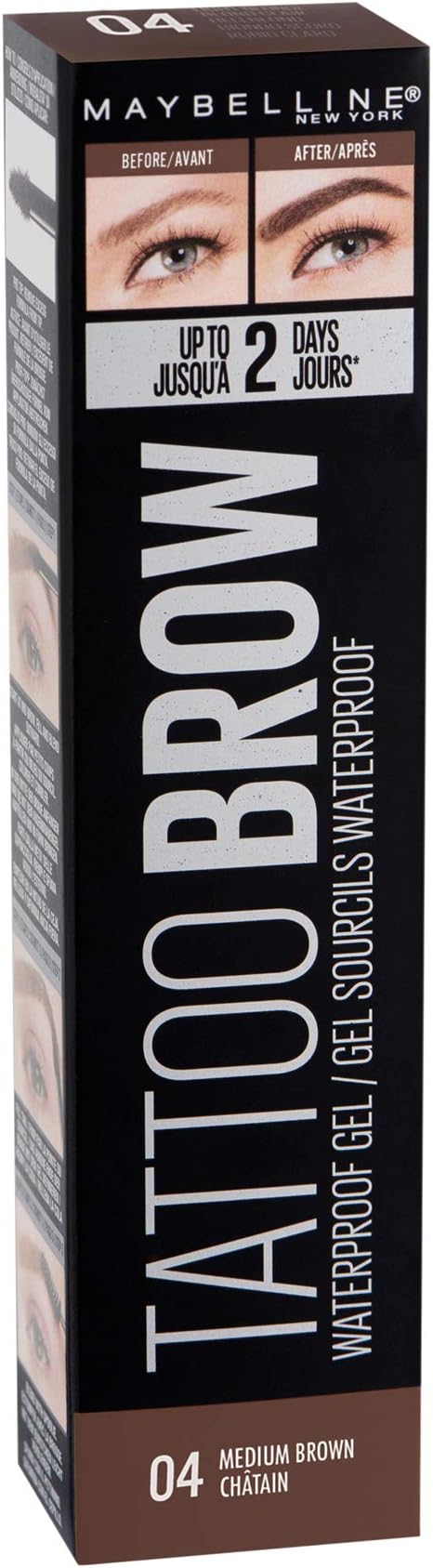 Maybelline Tattoo Brow Waterproof Gel No. 04 Medium Brown 5 ml