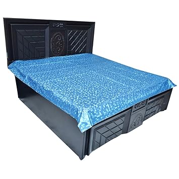 Kuber Industries Waterproof PVC Double Mattress Protector - Blue