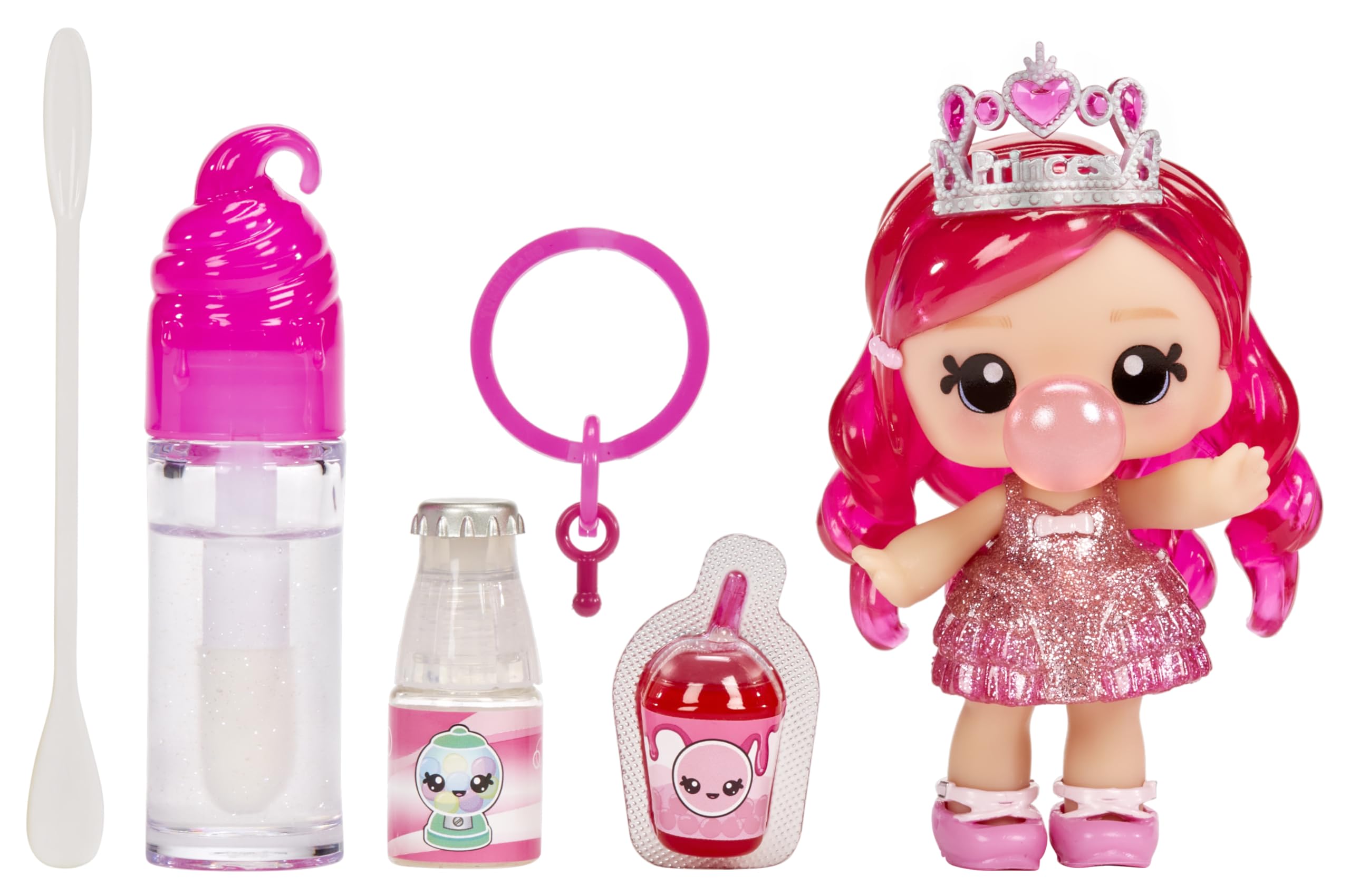 Yummiland Lipgloss Doll - Bianca Bubblegum - Scented Character Doll with DIY Lipgloss Kit - Suitable for Kids Ages 4 Plus