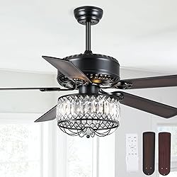 Kviflon Chandelier Ceiling Fans with Lights - 52