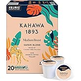 Kahawa 1893 Medium Roast Coffee K-Cup Pods Safari Blend (20 Count) - As Seen on Shark Tank, High Antioxidants, Naturally Sweet, Organically Grown & Cultivated, Ethically & Sustainably Sourced