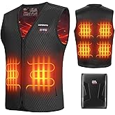 KEMIMOTO Heated Vest for Men with Battery Pack Included, Lights-out Design, Electric Warming Vest for Hunting Winter Sports