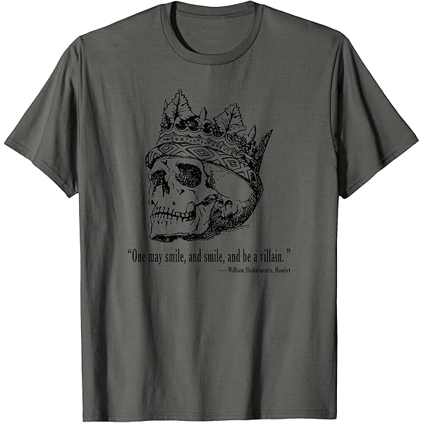 Women's T-Shirts [Out of Print] William Shakespeare / Hamlet Scoop Neck Tee (Black) (Womens) William Shakespeare / ウィリアム・シェイクスピア - Out of Print