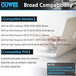 OUWEE 41Wh G91J0 Battery Replacement for Dell