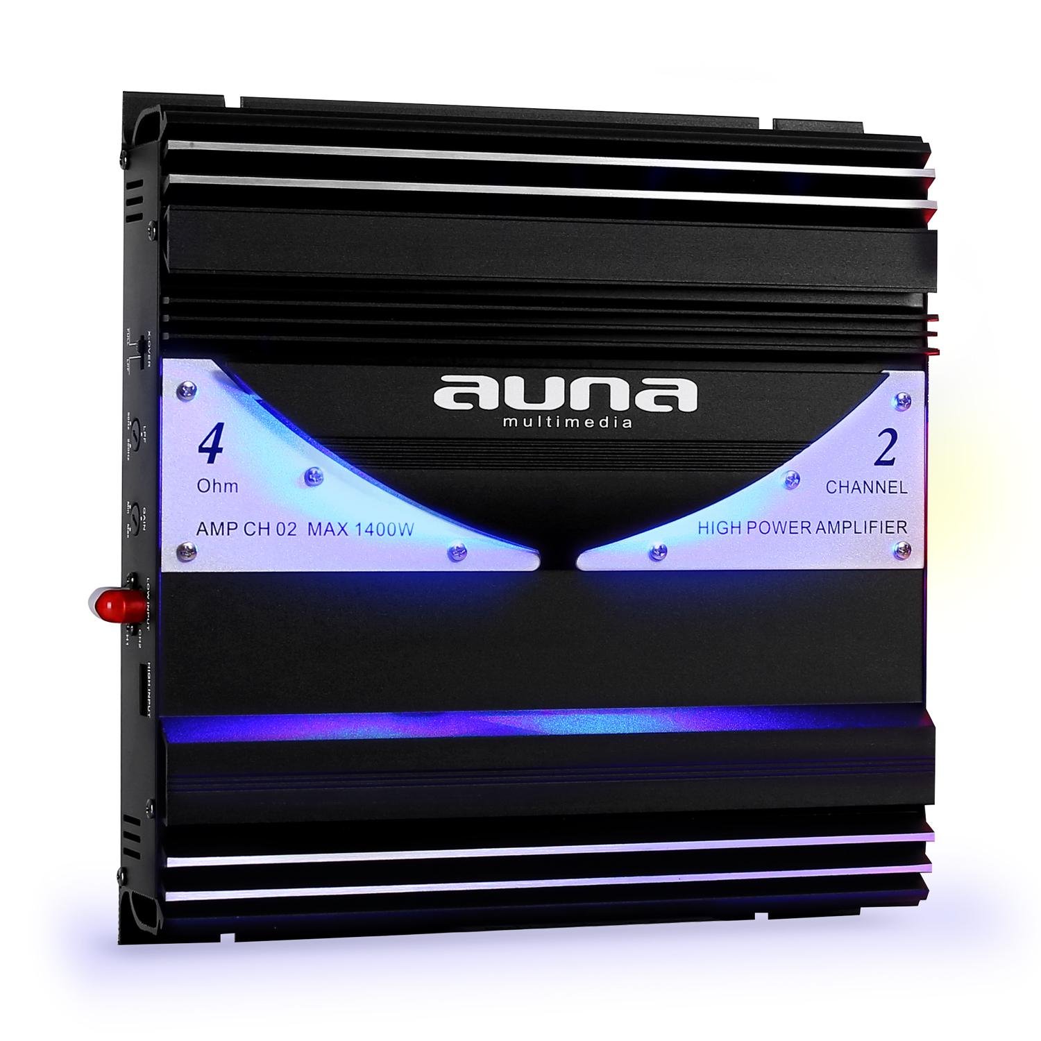 Buy AUNA AMPCH02 HiFi 2Channel Car Amplifier Indirect Blue LED Light