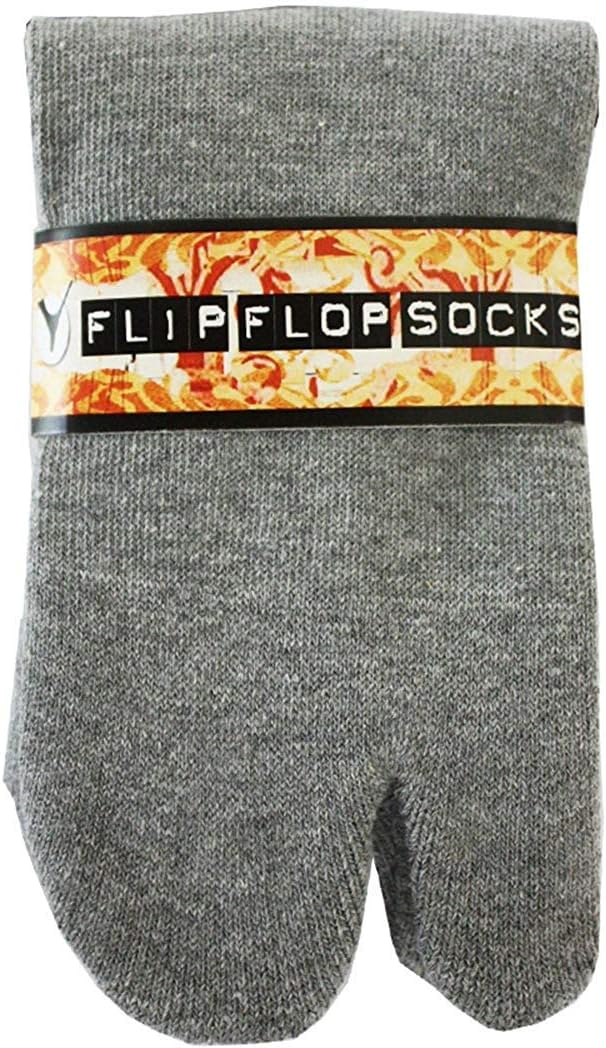Flip Flop Socks - Crew Gray Small