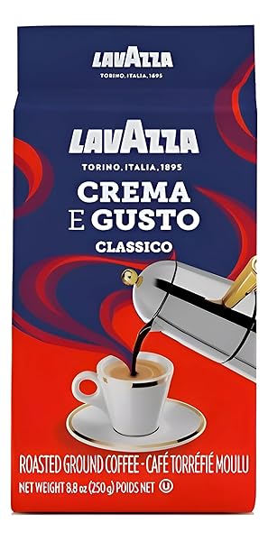 LAVAZZA CREMA E GUSTO GROUND COFFEE BLEND, ESPRESSO...