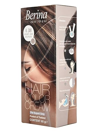 Berina Light Ash Blonde Hair Color Cream