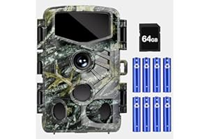 Founissa Trail Camera, 48MP 4K Game Camera with 0.1s Trigger Time, 130°Wide-Angle, Trail Cameras with Night Vision Motion Activated Waterproof IP66, 2.0”Screen Trail Cam for Wildlife Monitoring