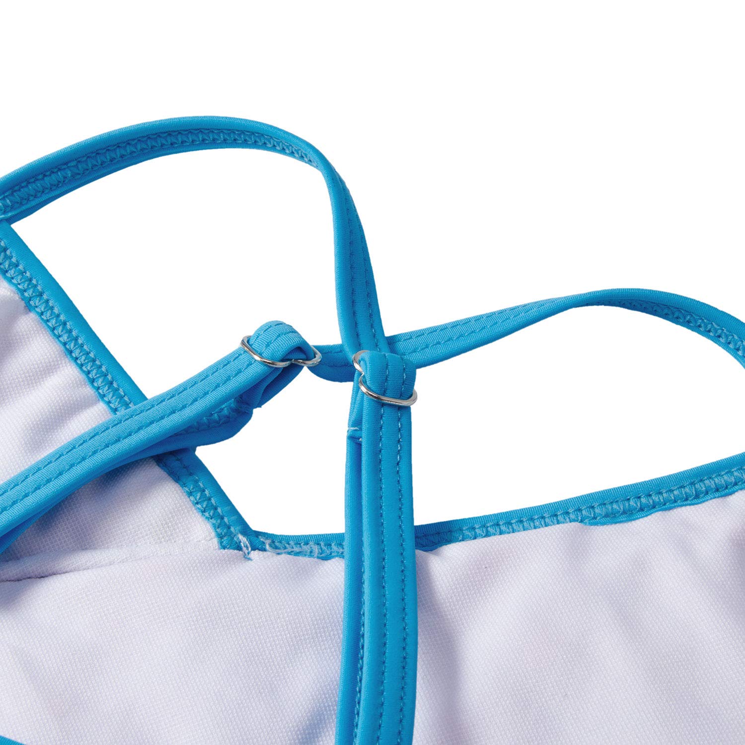 UNICOMIDEA Unicorn Bathing Suit Girls\' Swimwear Kids Cartoon Swimsuits Blue Ruffle One Piece Beach Suit for Holiday