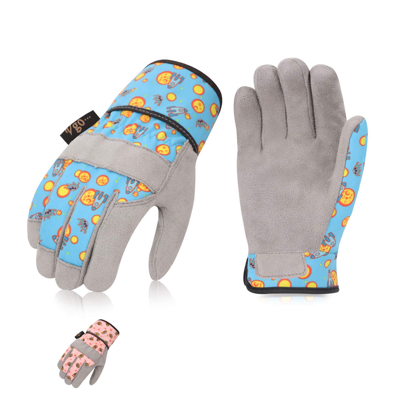 Best Justforkids Kids Genuine Work Gloves, Kids Garden Gloves,