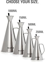 Olietta Stainless Steel Oil Dispenser 250ml Non Drip Drizzle Pourer view 8