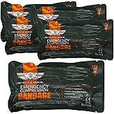 EVERLIT Israeli 6 Inch Emergency Bandage Compression Trauma Pressure Wound Dressing Sterile Vacuum-Sealed Packaging for Bleeding Control, Medical Trauma Kit, Gun Shot, First Aid IFAK