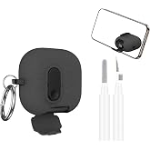 [3 in 1] Lock Case Compatible with Huawei FreeClip 2 with Invisible Phone Stand,Military Grade Shockproof Cover with Cleaner Pen Kit and Keychain for FreeClip 2