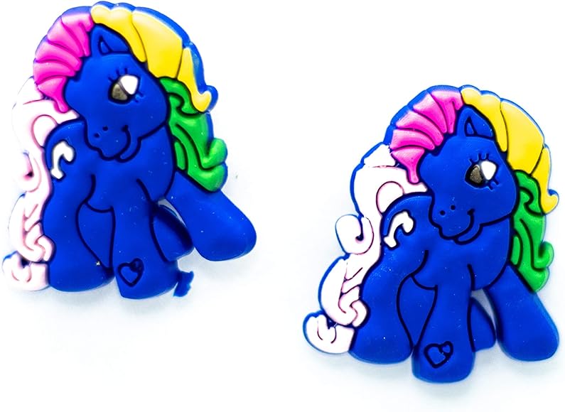 2 My Little Pony Rainbow Shoe Charms For Crocs Jibbitz Wristbands Amazon Co Uk Shoes Bags