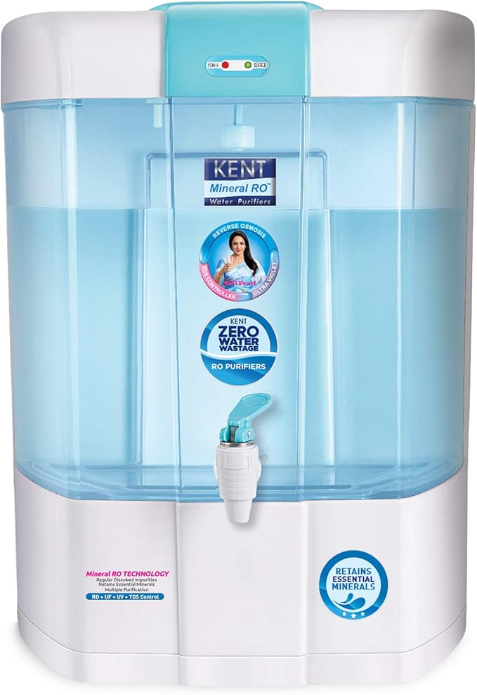 Buy KENT Pearl 8Litres Mineral RO + UV/UF + TDS Water Purifier, Blue