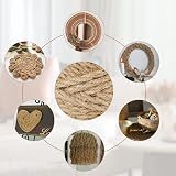 G2PLUS 6MM Thick Jute Rope 50M Hemp Garden Rope 3-Ply for DIY Crafts view 4