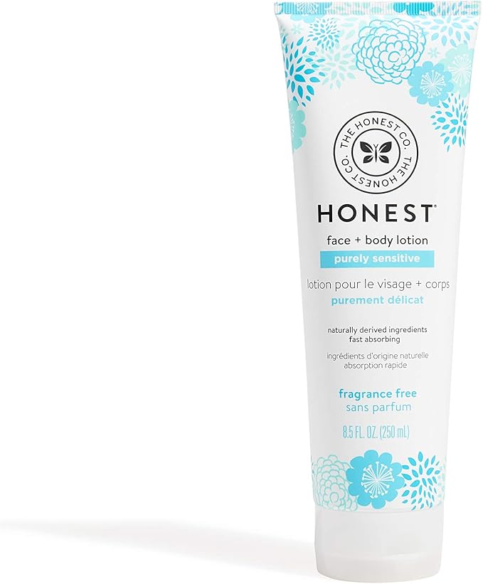 honest lotion on newborn