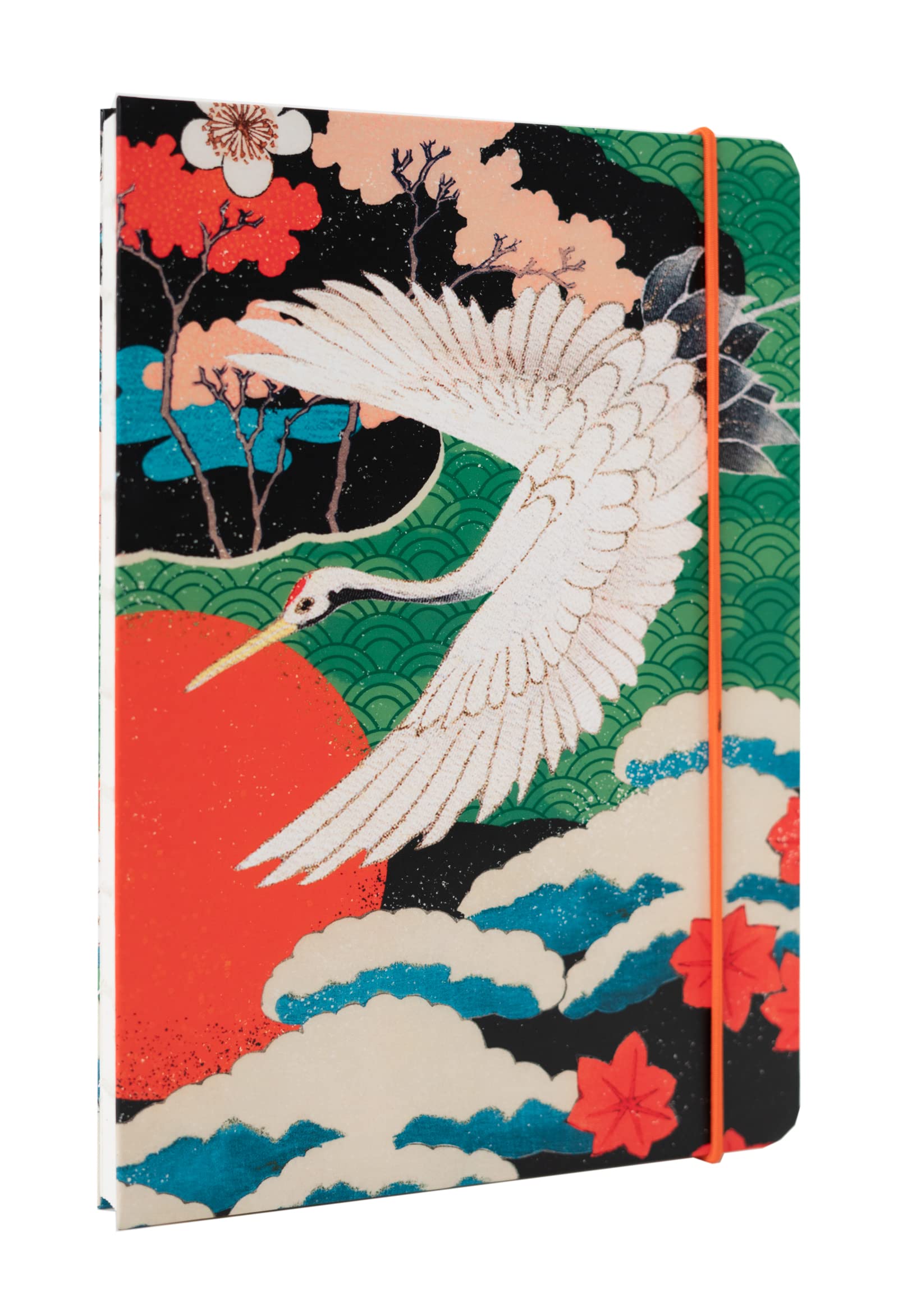 Kokonote Japanese Crane A5 Notebook - Bullet Journal - Notebooks A5 - Notepads A5 - A5 Notepad - Dotted Notebook A5 - Dotted Bullet Journal - Japanese Stationery
