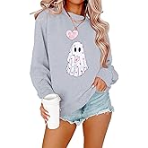 ASTANFY Valentine's Day Sweatshirt Valentines Shirt Women Be My Boo Shirt Valentines Gifts Long Sleeve Tee Tops