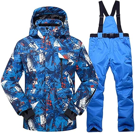 Herren Skianzug Winter - Wasserdichtes Jacke & Hose Set Für Skifahren & Outdoor-Arbeit