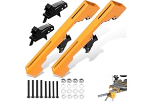 BRAVEBOY DW7231 Miter Saw Mounting Brackets Compatible with Dewalt Miter Saw Stand DW723 DWX723 DWX724 DWX725 DWX725B DW7231 DE7025-XJ N087371 2 pack, Yellow