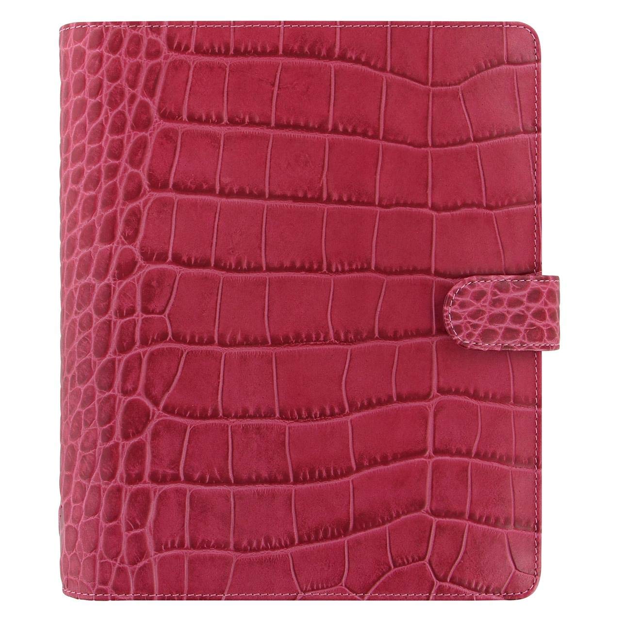 A5 Classic Croc Fuchsia Organiser
