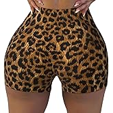 Wizfuyq Women's High Waist Workout Shorts for Sports Athletic Running Hiking Biker Yoga Gym Shorts