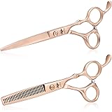 Hair Cutting Scissors Thinning Shear Set Professional Barber 6 inch Texturizing Blending Shear Salon Razor Edge Haircut Styli