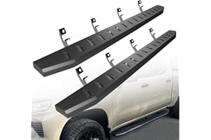 ONINE 6 Inch Black Running Boards Custom Fit 2019-2025 Chevy Silverado/Gmc Sierra 1500 & 2020-2025 Chevy Silverado/Gmc Sierra 2500/3500 Crew Cab Side Step Nerf bar
