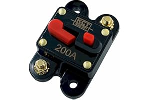 KCT Car Audio Circuit Breaker Reset Fuse 200A for System Protection 12V/24V …