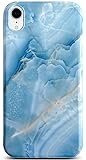 Qokey Compatible for iPhone XR Case,Cute Marble