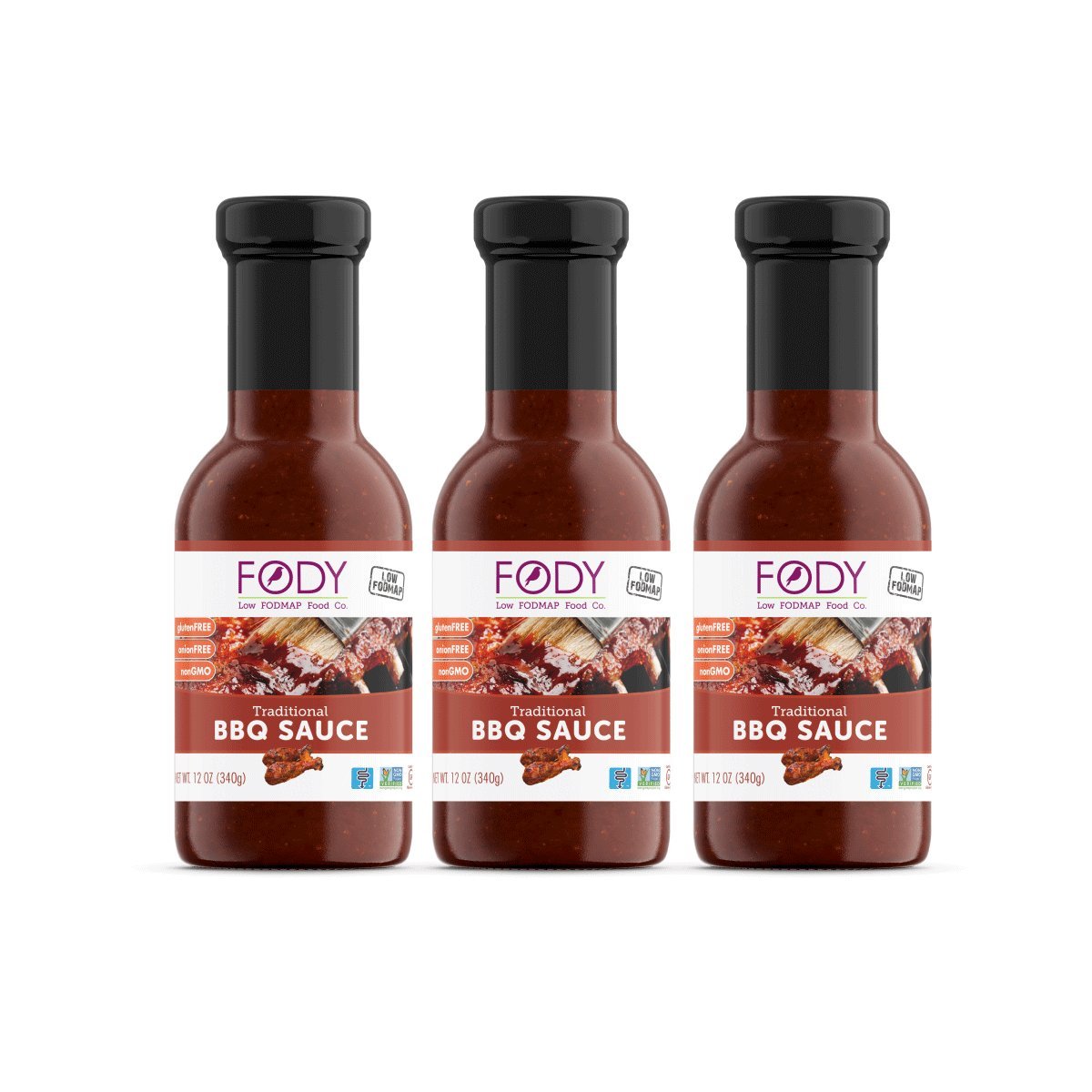 FODY Low FODMAP BBQ Sauce 340g (12oz) (Pack Of 3) on Galleon Philippines