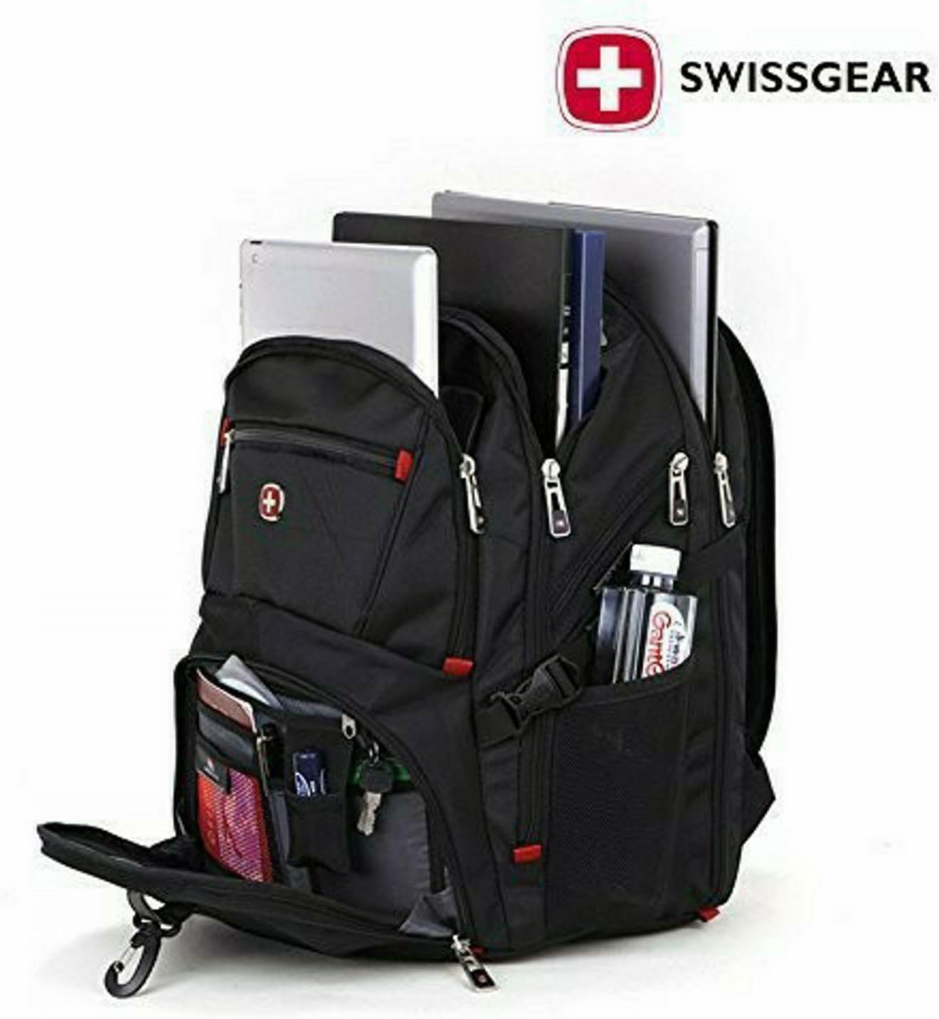 Swiss Gear PC Mochila Multifuncional Mochila de equipaje Bolsas de viaje &, nailon de poliéster