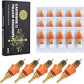 YILONG Tattoo Cartridge Needles 20Pcs Disposable Tattoo Needles Cartridge Round Liner Shader Magnum for Cartridge Tattoo Pen Machine Permanent Makeup Tattoo Supplies,1209M1