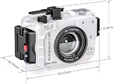 Sea frogs Camera Housing Olympus TG-7 Waterproof Underwater Case 60m Red Filter view 6