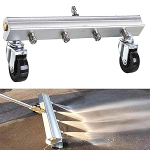 TOPNEW Pressure Washer Water Broom 13&rdquo; Power Washer Cleaner for Sidewalk, Driveway, Deck, Patio, 4000PSI