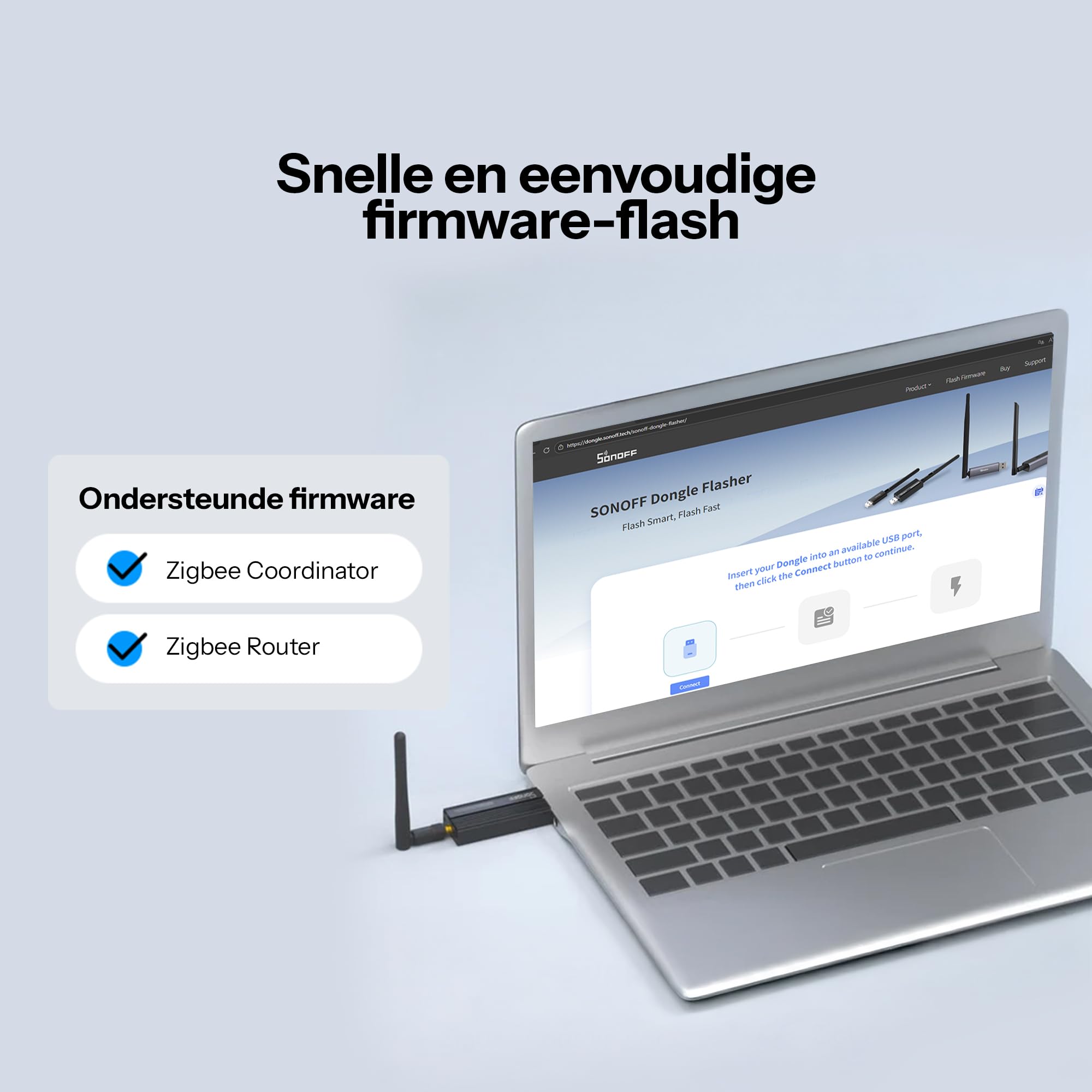 SONOFF Zigbee 3.0 USB Dongle Plus,Zigbee Gateway TI CC2652P + CP2102N Zigbee USB Stick,Zigbee Hub für ZHA in Home Assistant or Zigbee2MQTT,Open HAB etc. 6