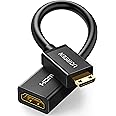 UGREEN Mini HDMI to HDMI Adapter, HDMI to Mini HDMI Female Cable 4K Compatible with Raspberry Pi Zero 2 W/W DSLR Camera Camco