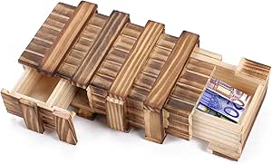 UINOEU Caja Mágica de Madera Caja Secreta Caja Misteriosa de ...