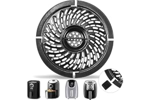 Air Fryer Grill Pan, 6.1‘’Non-Stick Round 2 QT Air Fryer Replacement Tray Rack Parts Accessories Crisper Plate Grill Plate fo