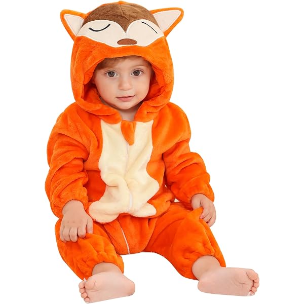 Fawn Baby Deer Costume Onesie - Infant & Newborn Outfit 9/12 Months Brown (Polyester, Fleece & Faux Fur)