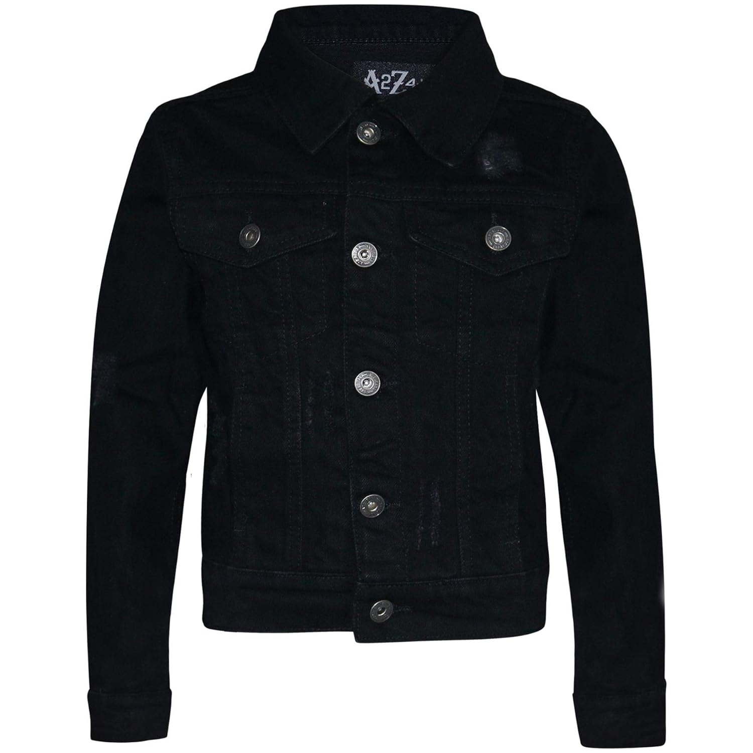 jet black denim jacket