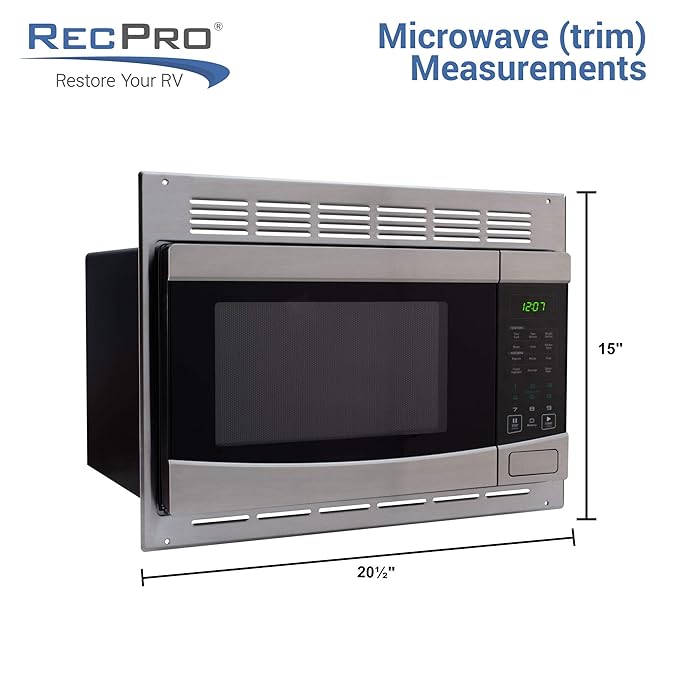 Amazon.com: RecPro EM925AQR-S - Microondas de acero ...