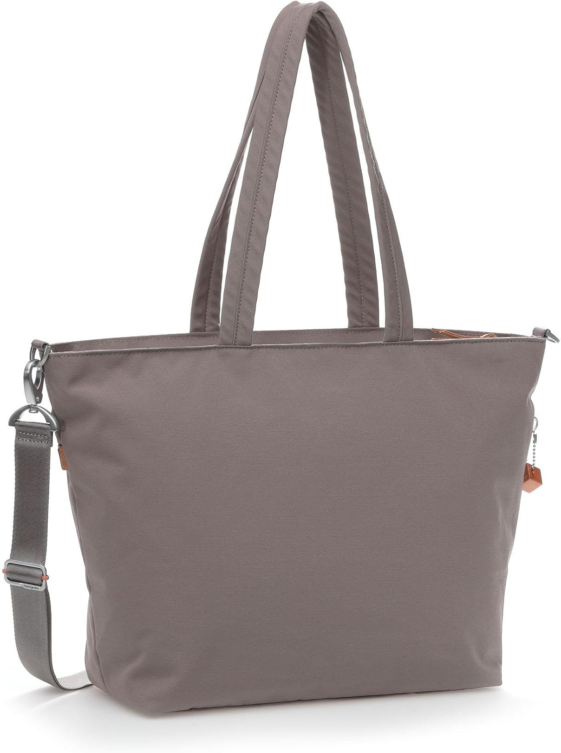 taupe tote bag