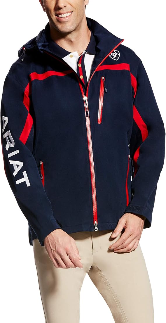 Ariat Men's Team II Waterproof Jacket, Unisex, Navy Amazon.co.uk